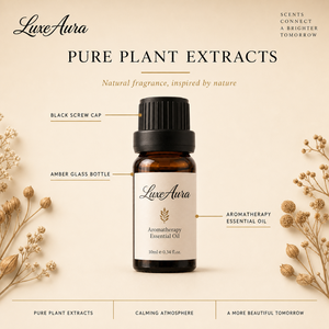 น้ำมันหอมระเหยธรรมชาติ LuxeAura 10 มล. สำหรับอโรมาเธอราพี บำรุงผิว นวดผ่อนคลาย สารสกัดจากพืชบริสุทธิ์ รับผลิตแบรนด์ส่วนตัว จำนวนมาก แบบ OEM - Product Image 3