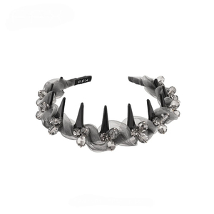 2026 Hot Selling Popular Niche Design <b>Black</b> Acrylic <b>Hairband</b> Temperamental Women's Hairbands Fashionable Headwear Wholesale - Product Image 3