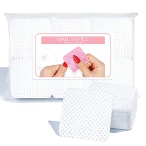 300 lingettes non pelucheuses pour le nettoyage des ongles et des cils, tampons dissolvants pour vernis à ongles en gel - Product Image 2
