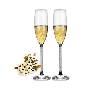 Роскошные стеклянные бокалы для шампанского, без свинца, 200 мл, 7 унций