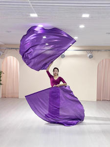 Новая сценическая одежда, флаг, двойной золотой белый фиолетовый спортивный реквизит - Product Image 3