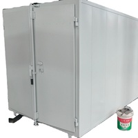 Four de peinture en poudre à haute productivité certifié CE avec cabine de pulvérisation et moteur, tension personnalisée (110V/220V/380V)