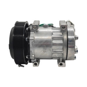 <span class=keywords><strong>Compresseur</strong></span> 8PK de haute qualité pour montage direct, série 709 - 24V SD5H14 SD5H16 SD7H15 SD7H13, <span class=keywords><strong>sortie</strong></span> latérale étendue 7580 pour Sanden - Product Image 1