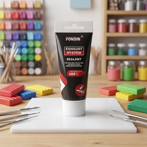 Scellant pour système d'<span class=keywords><strong>échappement</strong></span> FONSIN <span class=keywords><strong>haute</strong></span> <span class=keywords><strong>température</strong></span> 1100 ℃   <span class=keywords><strong>Pâte</strong></span> de réparation pour tuyau d'<span class=keywords><strong>échappement</strong></span> de voiture, réparation des fuites, fourniture directe d'usine - Product Image 4