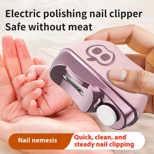 Lima de uñas eléctrica con forma de manzana 2 en 1 con lima de 180 granos para uso diario, diseño duradero, voltaje universal - Product Image 5