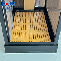 Cabine de douche vapeur HOKO de luxe moderne en alliage d'aluminium noir avec porte en verre pour cabines de douche