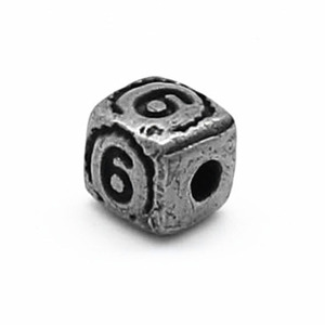 Yunnique Stainless Steel Square Spacer <b>Beads</b> for Bracelet Making Retro Metal <b>Loose</b> <b>Beads</b> Summer 2021 GZY-WM0240 - Product Image 1