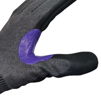 Gants de travail en nitrile micro-mousse résistants aux coupures, niveau A9 ANSI, respirants, antidérapants, pour impression personnalisée sur écran, usage industriel