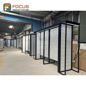 Mostrador de Exhibición de Pelucas de Alta Gama con Tapa de Vidrio, Cajón con Cerradura y Múltiples Estantes - Product Image 4