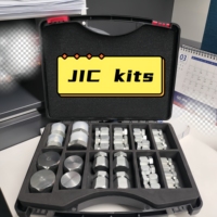 Kit d'adaptateurs hydrauliques personnalisés en acier au carbone BSP, ORFS, JIC, avec bouchons mâles et femelles, et embouts de tuyaux