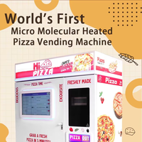 Distributeur automatique de pizzas, robot kiosque à pizzas en libre-service pour hôtel, bureau, immeuble, hôpital, pizzas fraîches et chaudes, personnalisées, OEM, ODM