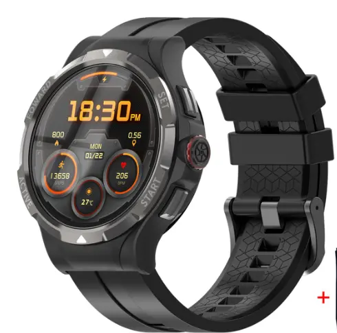 V10 Smart Watch Men 4G + 128G schermo da 1.43 pollici Android 10.1 GPS telescopico 120 rotante 2 milioni PixelsCamera Smartwatch