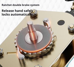 Mesin pengangkat rantai baja portabel, lift rantai Manual terbalik kawat baja kapasitas angkat 0.75T/1T/2T/3T/6T - Product Image 3