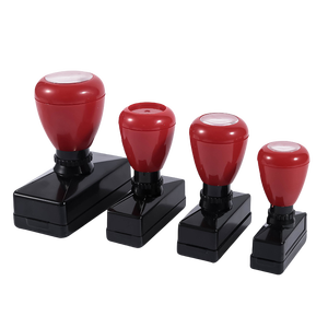 Produsen mainan anak-anak cap guru Logo khusus <span class=keywords><strong>HA</strong></span> merah hitam cap pribadi bulat persegi panjang Oval cangkang tinta Flash cap - Product Image 5