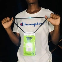 Lámpara de pesca para acampar al aire libre, luces LED de agua salada, luz de emergencia para acampar, luz LED de salmuera nocturna, linterna para acampar Sal