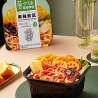 Pot de fondue chinoise végétarienne épicée auto-chauffante pratique, pot de fondue instantanée