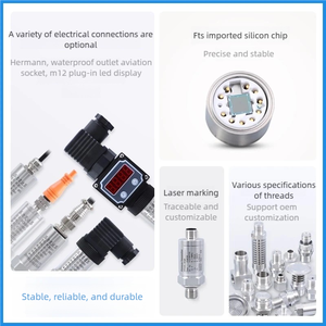 맞춤형 케이블이 있는 OEM 4-20mA 산업용 압력 센서 - Product Image 6