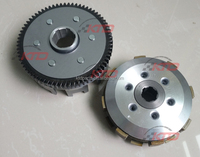 KTD Kits d'embrayage pour moto 150cc 200cc, moteur Lifan Zonsen Moto Carguero, 6 disques, 6 boulons, embrayage centrifuge automatique, moyeu d'embrayage