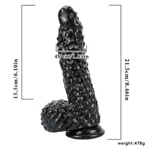 Dildo de PVC con Forma Alternativa, Tapón Anal Transparente con Superficie de Partículas, Textura Suave, Dildo para Punto G para Mujeres, Palo de Masturbación <span class=keywords><strong>Gay</strong></span> - Product Image 6