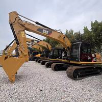 Excavator Crawler Bekas Berkualitas Tinggi Caterpillar CAT323D2L Ukuran Sedang untuk Proyek Teknik