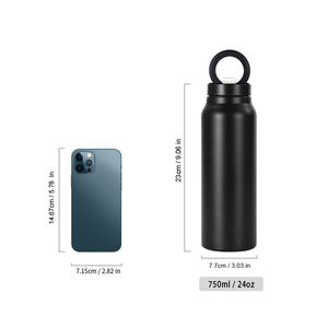 Bán buôn thép không gỉ rộng miệng chai nước OEM cách nhiệt <span class=keywords><strong>Flask</strong></span> chai biểu tượng tùy chỉnh chai nước với điện thoại từ chủ - Product Image 3