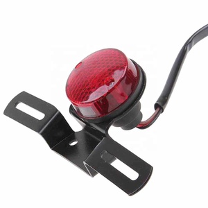 Feux arrière personnalisés, lampe arrière, ampoule halogène, frein pour Harley, scooter, chopper, café racer, <span class=keywords><strong>bobber</strong></span>, systèmes d'éclairage de moto - Product Image 4