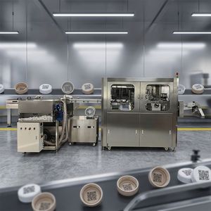 Marqueur laser UV industriel à mise au point automatique pour les bouchons de bouteilles en plastique avec marquage de code Data Matrix, haute précision, anti-contrefaçon, traçabilité - Product Image 1
