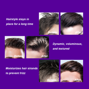 निजी लेबल कार्बनिक प्राकृतिक मैट तरंग पोमाड 360 लंबे समय तक चलने वाले मुक्त स्टाइलिगन पुरुषों के लिए अतिरिक्त मजबूत स्थायी होल्ड बाल मोम पोमाडे - Product Image 4