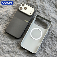 Étui de téléphone magnétique personnalisé VAWI B437 avec logo, design antidérapant et antichoc en PC pour iPhone 13 14 15 16 17 Pro Max et Samsung S26 Ultra