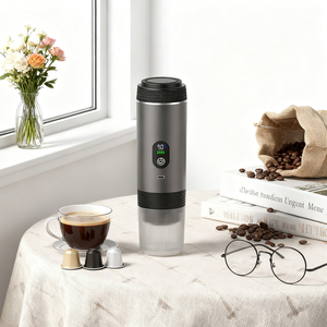 Новая модель мини-кофеварки с удобным управлением, быстрым нагревом за 90 секунд, зарядкой через USB-C, портативная эспрессо-машина для автомобиля и улицы - Product Image 3