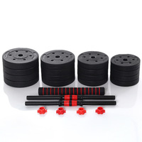 Ensemble d'haltères et de barres de musculation en gros, ensemble d'haltères réglables de 15 kg