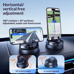 New Arrival 360 Rotation Universal Adjustable Stable Bracket Anti-slip Automatic Locking Stable Car Phone Stand - Product Image 6
