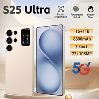 S25 Ultra Travel 5G Android Smart Phone Versi Global 2026 16GB 1TB 7.3 Inci Baterai 8000mAh Tidak Terkunci DualSIM LTE CDMA Original