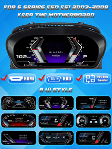 12,3 Zoll LCD Digitales Armaturenbrett für BMW E60 E61 E63 Baujahre 2003-2009 NTG 4.5 Auto-Radio Instrumententafel Cockpit - Product Image 6