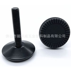 Patas Ajustables para Muebles, 50mm de Diámetro, Hierro Electroforético Negro, Patas Fijas, Soporte para Aumentar la Altura de Estantes - Product Image 2
