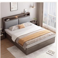 Cadre de lit tatami moderne et minimaliste sur mesure avec rangement au sol, tailles simple et double pour hôtel, approvisionnement direct usine