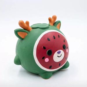 Jouet anti-stress à rebond lent en forme de cerf et de pastèque, best-seller, boule créative en forme de fruit pour la décompression - Product Image 4