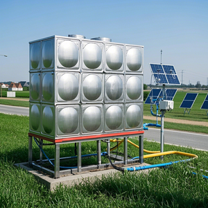 Réservoir de stockage de liquide portable en acier inoxydable, réservoir d'eau en panneaux d'acier inoxydable soudés 304/316. - Product Image 1