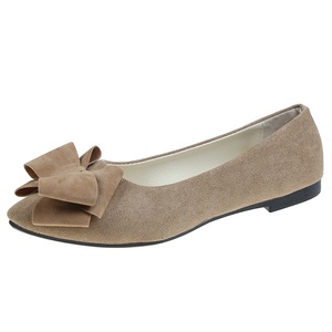 2026 Ballerines plates pour femmes grandes tailles, à bout pointu, à enfiler, avec nœud, pour la marche - Product Image 6