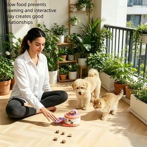Distributeur de friandises pour animaux de compagnie, jouet, récipient transparent pour aliments, distributeur de nourriture à alimentation lente, puzzle pour chats et petits chiens - Product Image 2