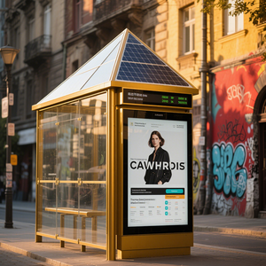 Cosun Digital Screen <strong>Bus</strong> Stop Shelter Station Advertising Signage and Displays Outdoor Light Box Small De <strong>Bus</strong> Station - Product Image 2
