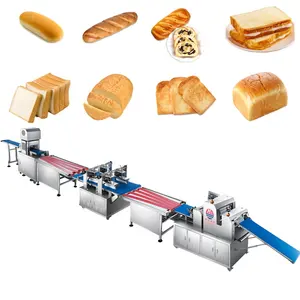 Linha de produção Toast de alta capacidade e multifuncional Sistema Smart Controlling Unidades Máquinas Produtivas