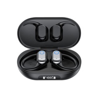 Audífonos Inalámbricos S58 BT V5.4 2024, Audífonos para Juegos con Altavoz de 13 mm, Tipo-C, Pantalla Digital, Ajuste de Volumen, Gancho para la Oreja, Audífonos Deportivos TWS
