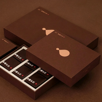Boîte personnalisée avec couvercle et base en papier, boîte cadeau de thé haut de gamme avec couvercle, boîte d'emballage rigide personnalisée avec logo pour emballage cadeau