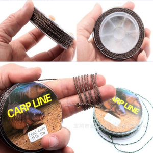 Леска для карповой ловли European Carp Fishing Line Camo Sinking Lead-Core X16 PE, плетеная, сверхпрочная, камуфляжная - Product Image 1