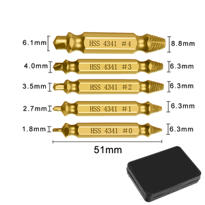 4/5/6 pezzo <span class=keywords><strong>Set</strong></span> di punte per estrattore a vite danneggiate tipo fai da te facile rimozione del bullone a vite rotto per utensili da demolizione - Product Image 1