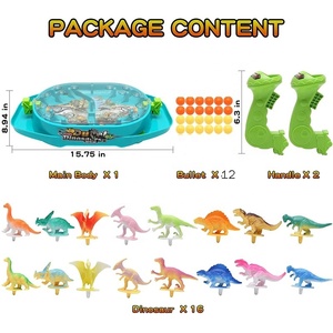 Fabbrica di vendita calda che spara genitore-figlio Battle Board Interactive casino game board 2 giocatori Dinosaur Toys for Kids - Product Image 2