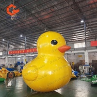Canard gonflable publicitaire d'extérieur, étanche et hermétique, canard jaune gonflable factice