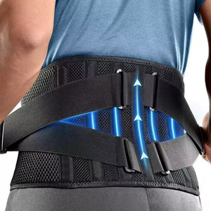 Waist Support <b>Belt</b> 6-Ribbed Lumbar Support Breathable For Lower Back Pain <b>Exercise</b> SMLXLXXL - Product Image 5