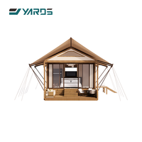 Fournisseurs de tentes de luxe pour l'extérieur avec salon extérieur pour les hôtels de villégiature, glamping, tente extensible
